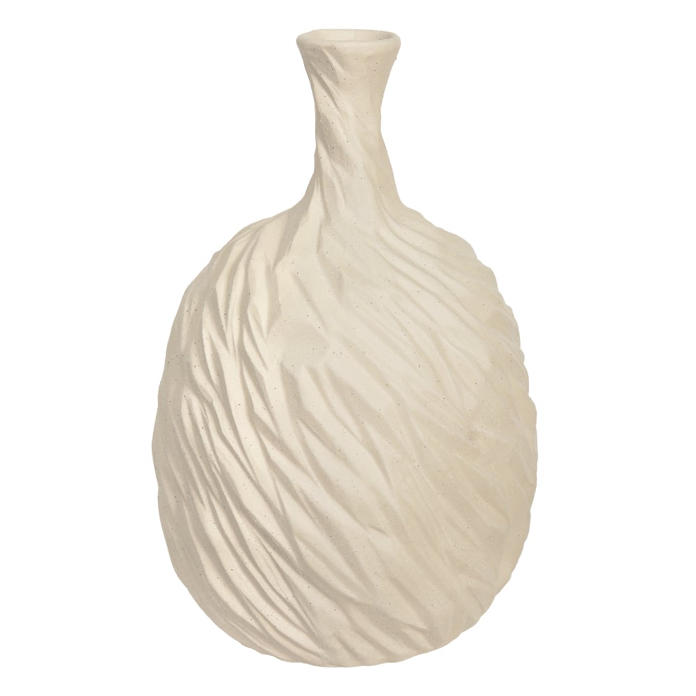 VASO DECORATIVO CERAMICA TEXTURA (BEGE) 31cm 19d