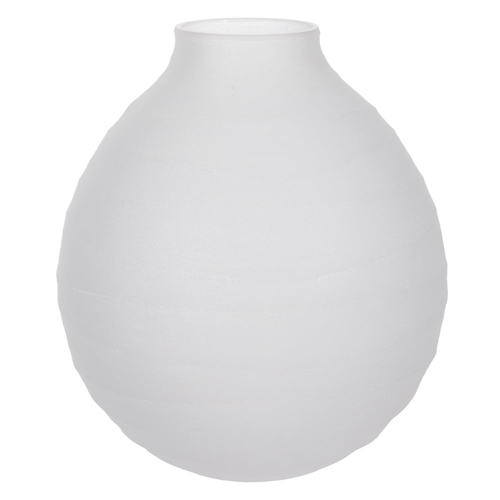 VASO DECORATIVO VIDRO (TRANSPARENTE FOSCO) 28cm 24,5d