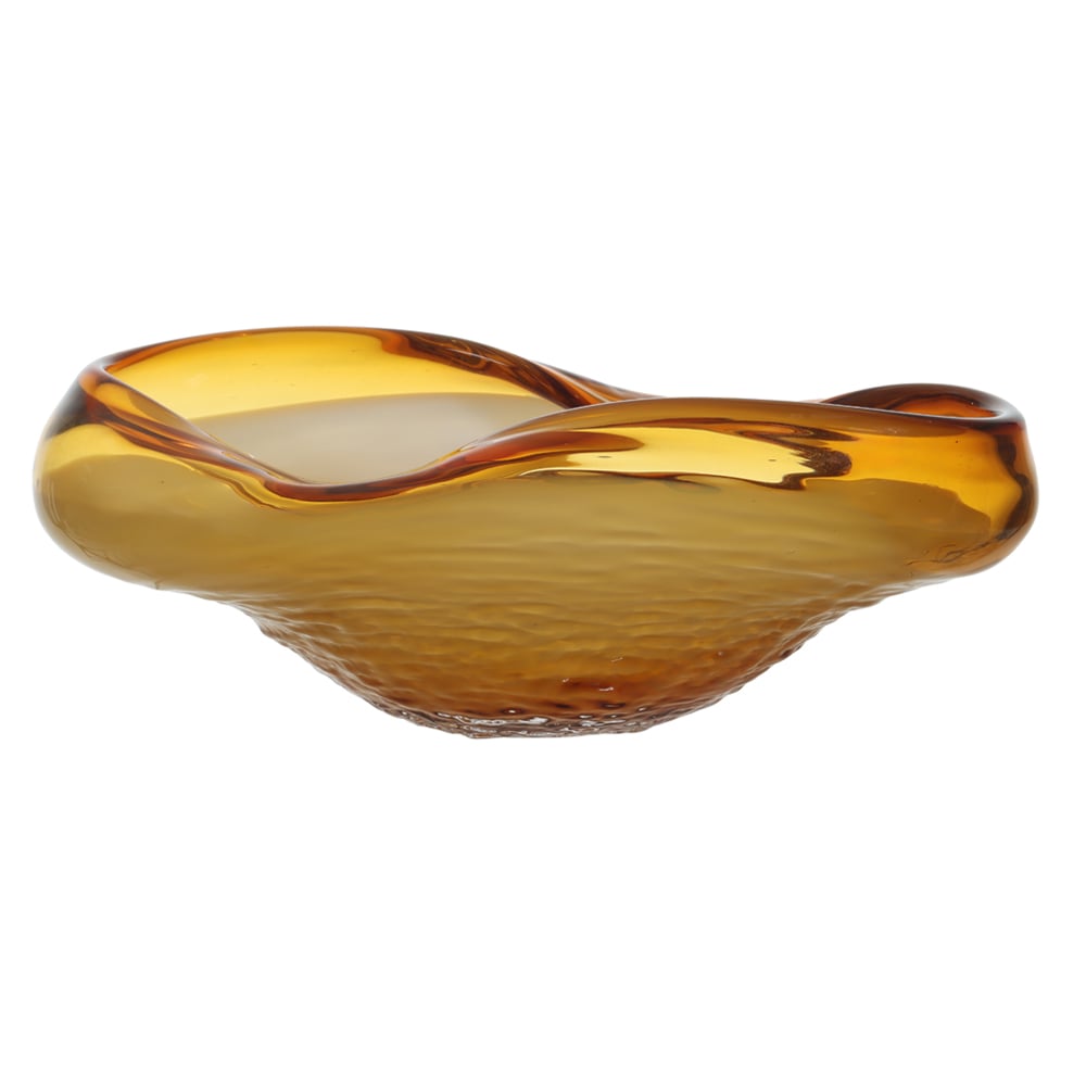 CENTRO DE MESA VIDRO (AMBAR) 13X34X18,5cm