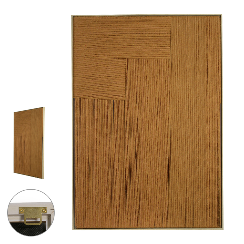 QUADRO DECORATIVO LINHAS (TERRACOTA) 1mX70X2,9cm