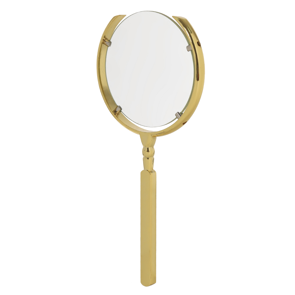 LUPA DECORATIVA METAL (DOURADO) 22X11cm