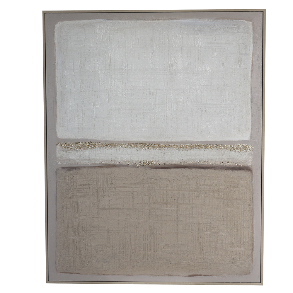 QUADRO DECORATIVO CANVAS SQUARES (OFF WHITE BEGE) 1mX80X3,8cm