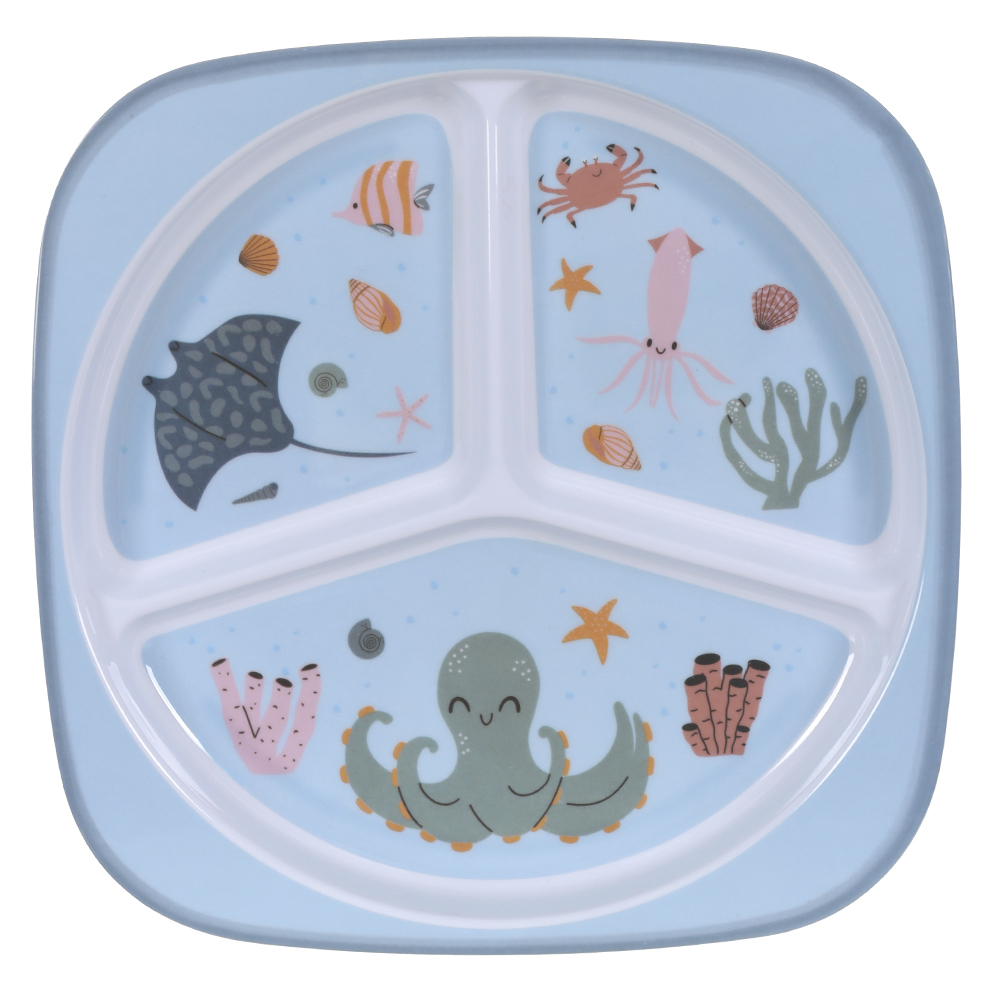 PRATO C/ DIVISORIA MELAMINA 22d INFANTIL (AZUL MAR)