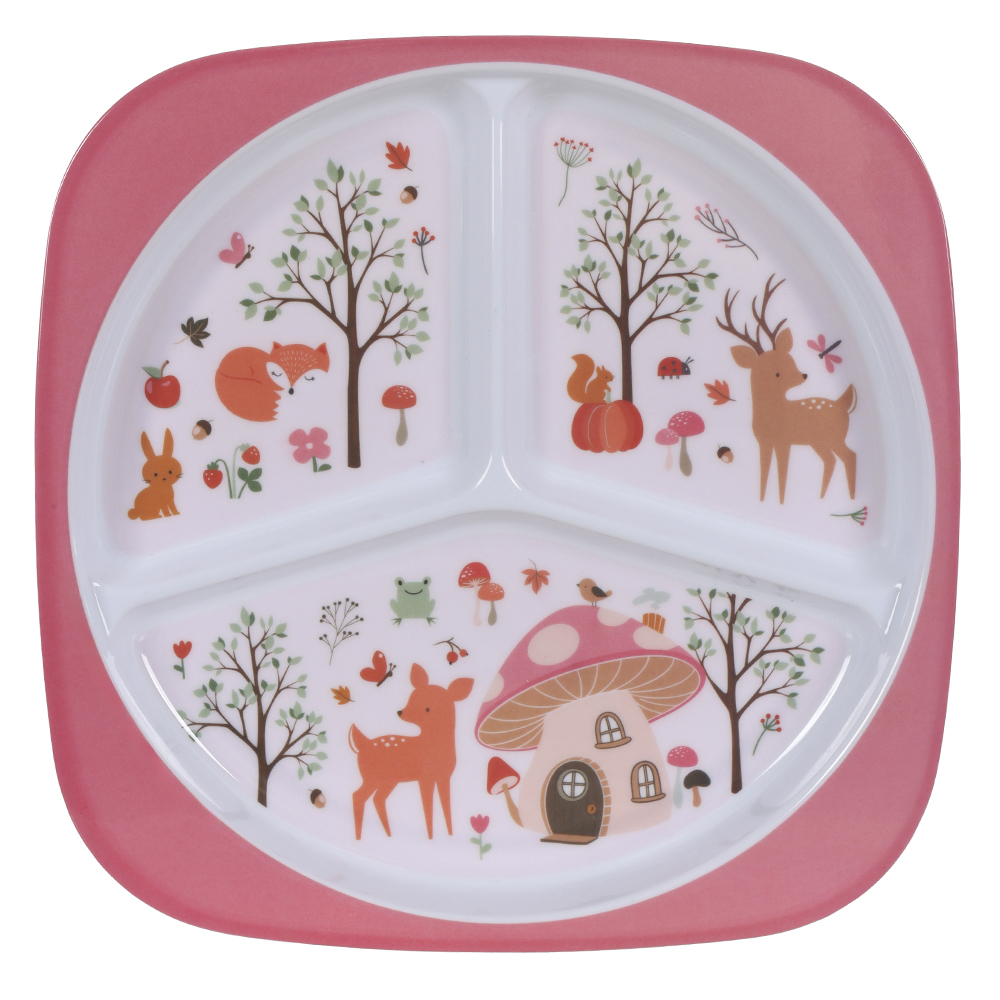 PRATO C/ DIVISORIA MELAMINA 22d INFANTIL (PESSEGO BOSQUE)