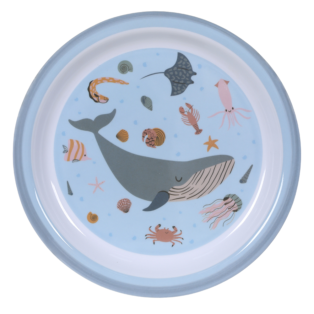 PRATO INFANTIL MELAMINA 21d (AZUL MAR)
