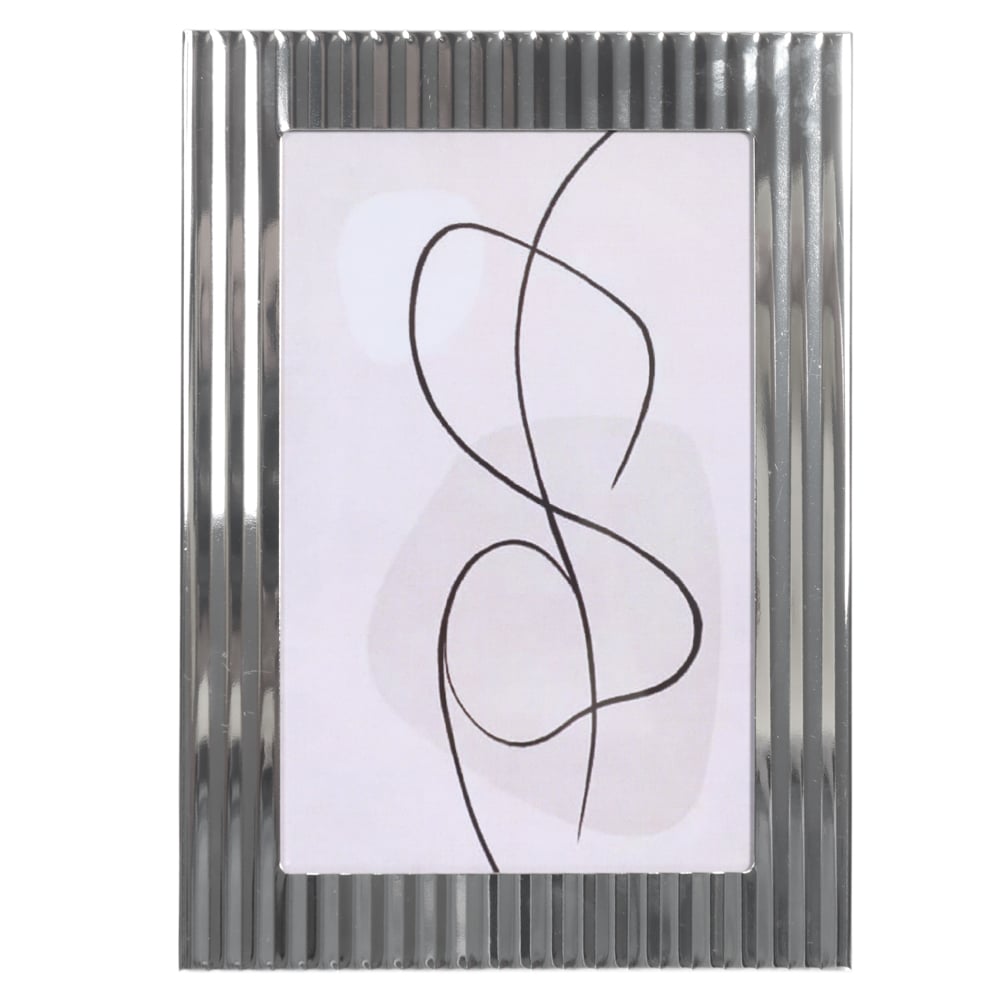 PORTA RETRATO MDF FTO 10X15 (PRATA) 17,8X12,7X1,6cm