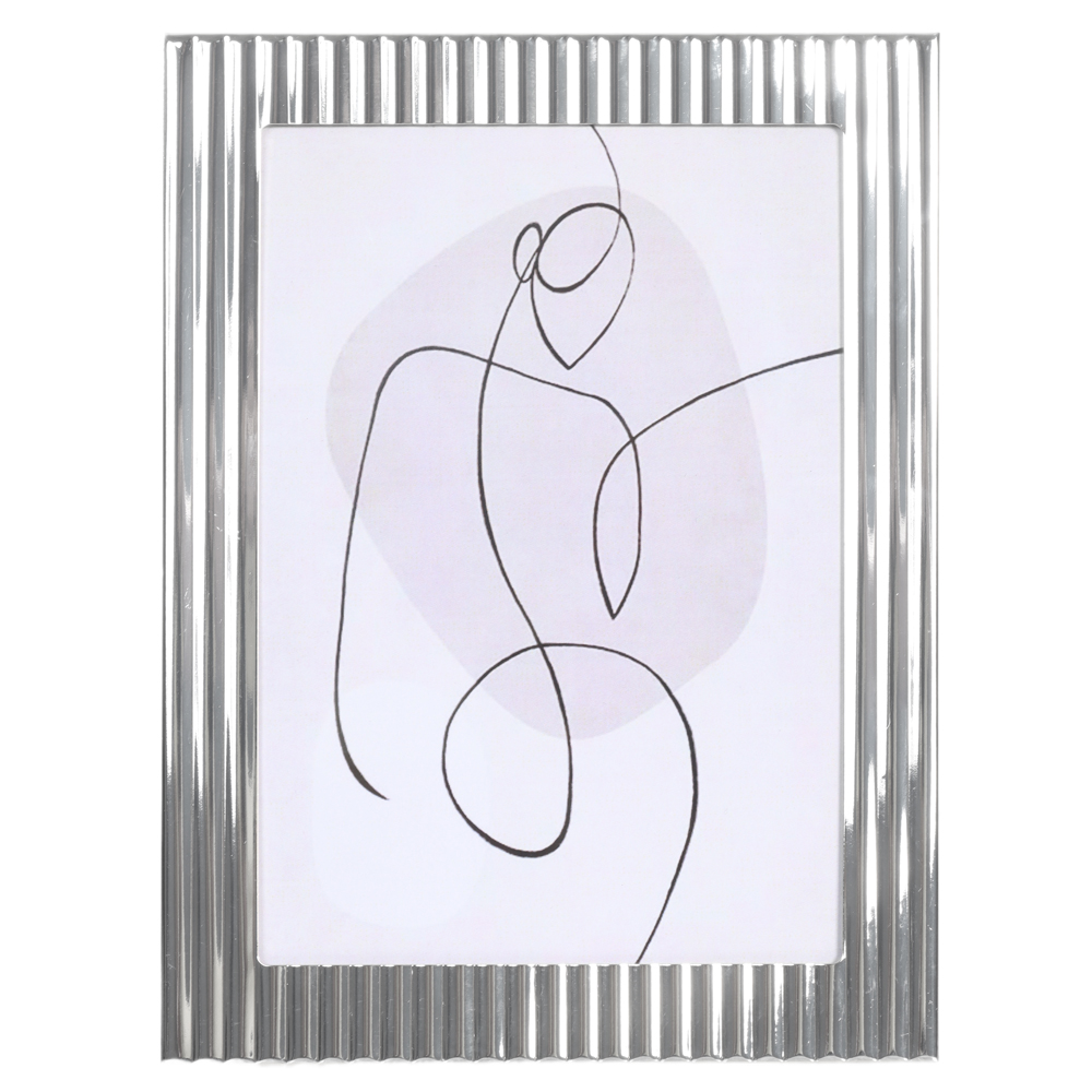 PORTA RETRATO MDF FTO 13X18 (PRATA) 20,2X15,2X1,6cm