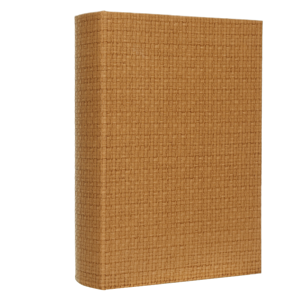 CAIXA LIVRO MDF REVESTIMENTO PU (MARROM) 6,5X30X21,5cm