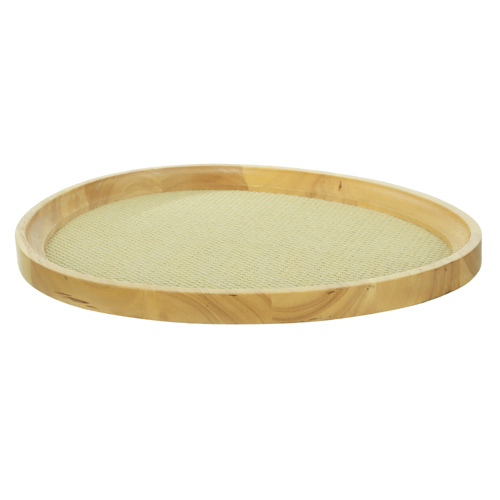 BANDEJA DECORATIVA MDF (BEGE) 2,5X41X34cm