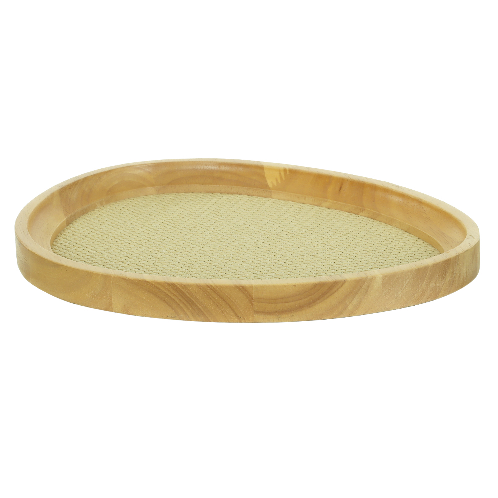 BANDEJA DECORATIVA MDF (BEGE) 2,5X33X26cm