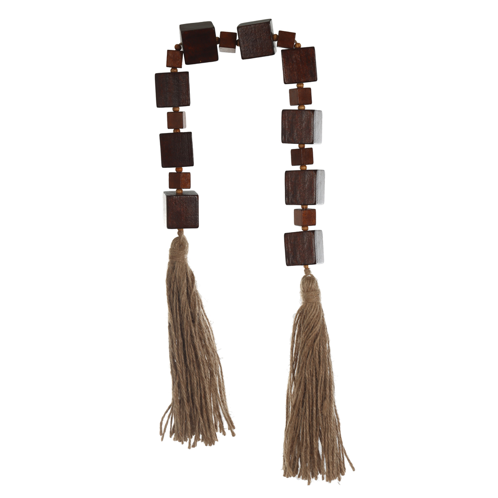 COLAR DECORATIVO MADEIRA QUADRADOS (MARROM) 3X85X3cm