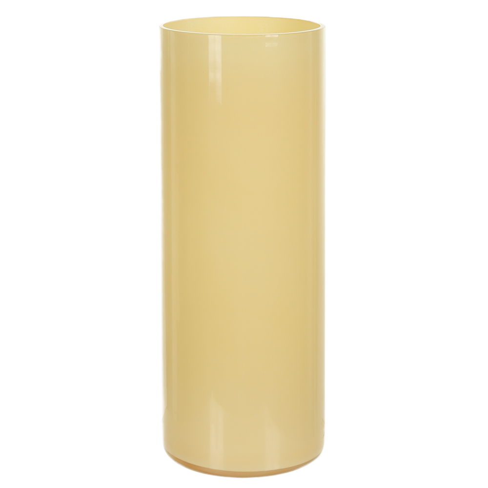 VASO VIDRO CILINDRO (AREIA) 40cm