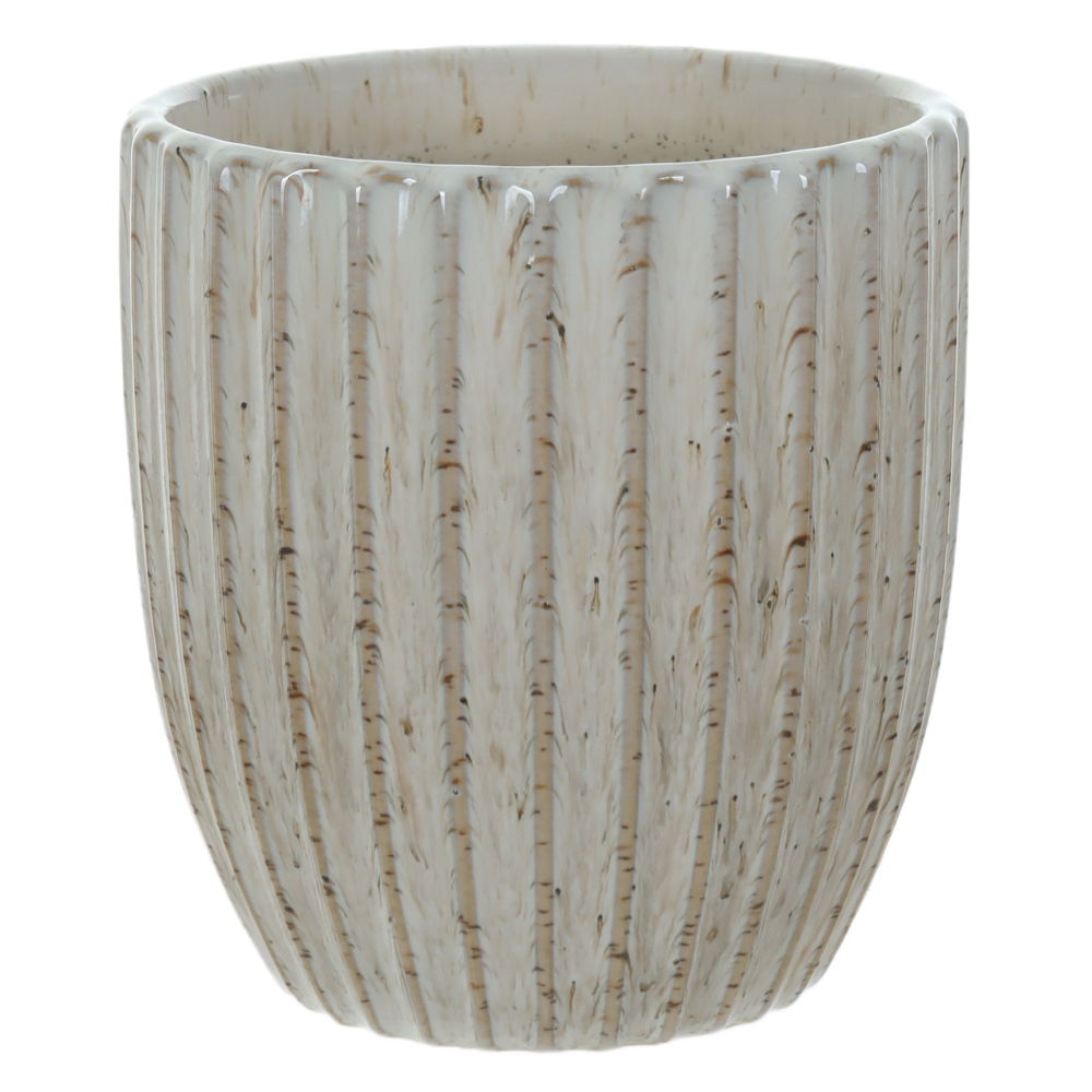 VASO CERAMICA (BRANCO) 12cm