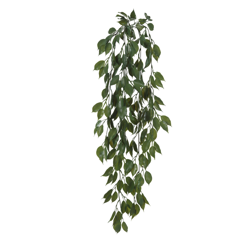 F.FICUS PENDURAR C/PRINT PLASTICO X76 (VERDE) 98cm