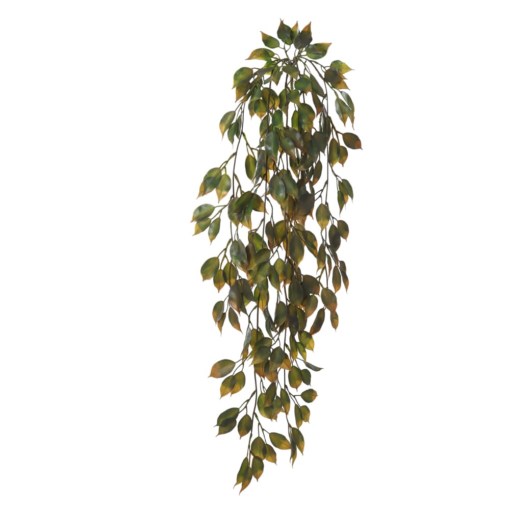 F.FICUS PENDURAR C/PRINT PLASTICO X76 (VERDE OUTONO) 98cm