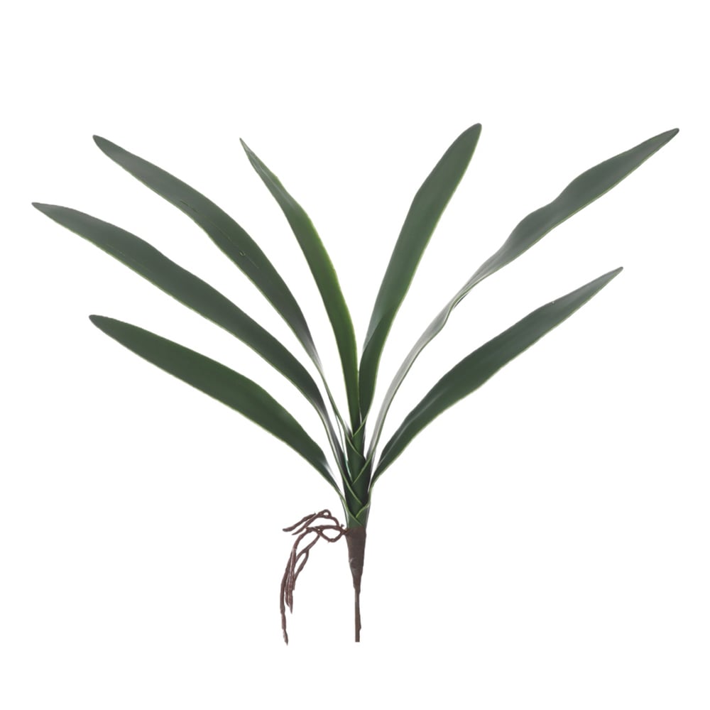 F.FOLHA ORQUIDEA CYMBIDIUM C/ARAME X7 (VERDE) 52cm