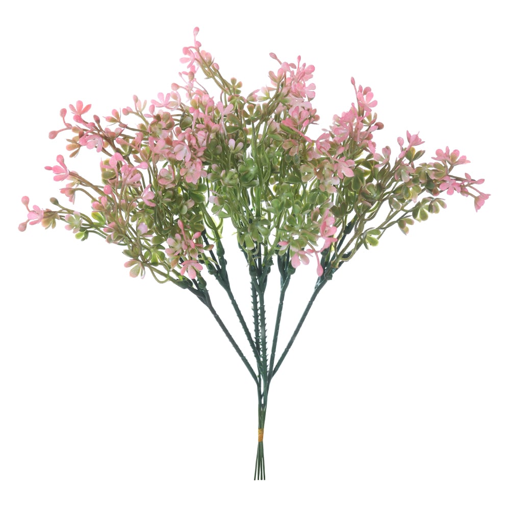 F.PICK FLOR MINI C/PRINT PLASTICO X5 (ROSA OUTONO) 25cm