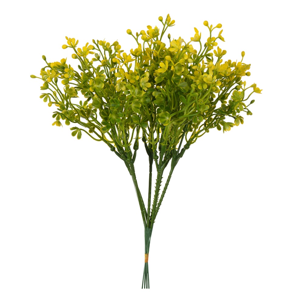 F.PICK FLOR MINI C/PRINT PLASTICO X5 (AMARELO) 25cm