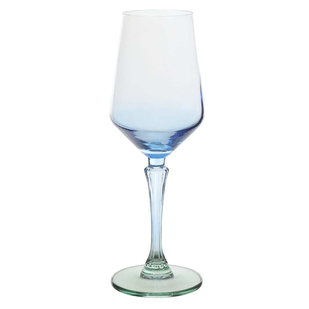CJ TACAS VINHO BRANC 380ml 23,5X8cm C/4 PCS ACQUA (AZUL VERDE)