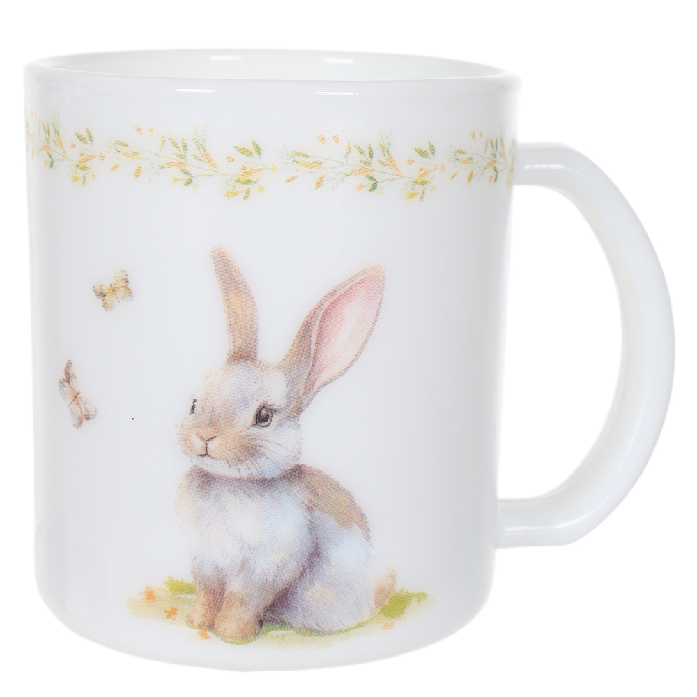 CANECA VIDRO OPALINO RUSTICO 350ML (LARANJA) 8X9cm