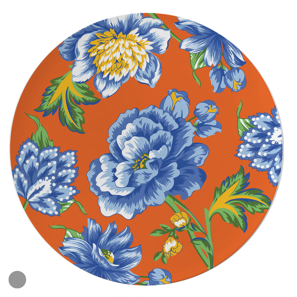 PRATO MELAMINA RASO CHITA (LARANJA) 25,5D