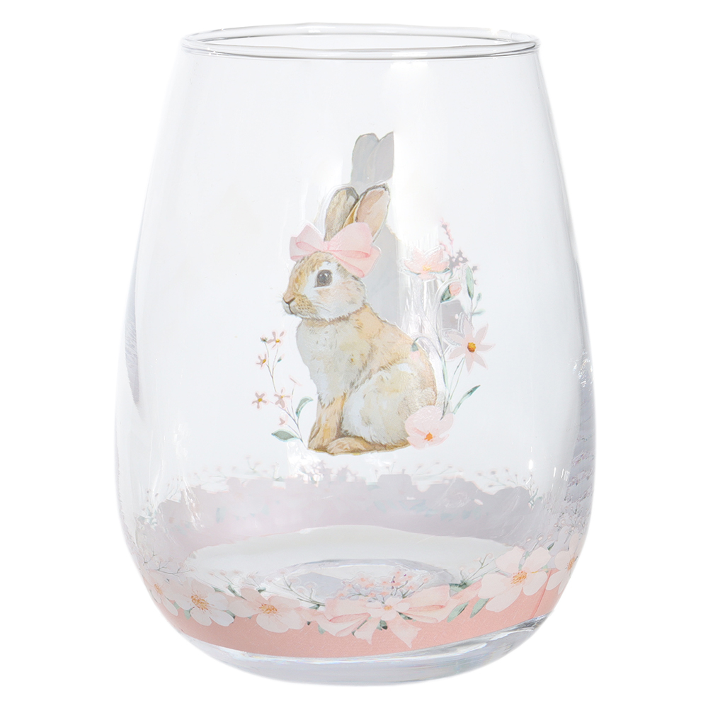 COPO AGUA VIDRO 500ML CANDY (ROSA) 11,5cm