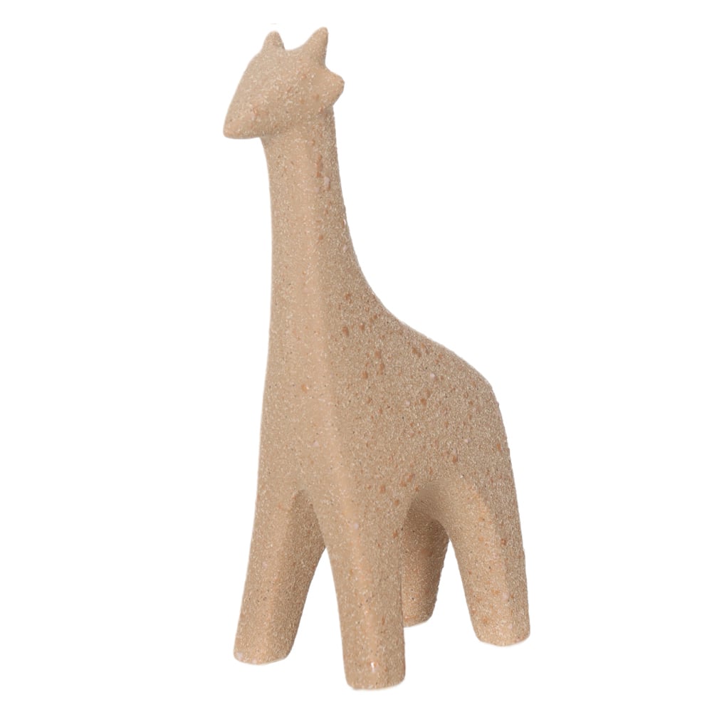 ESCULTURA DECORATIVA CERAMICA GIRAFA (BEGE) 21,5X11,5X6,5cm