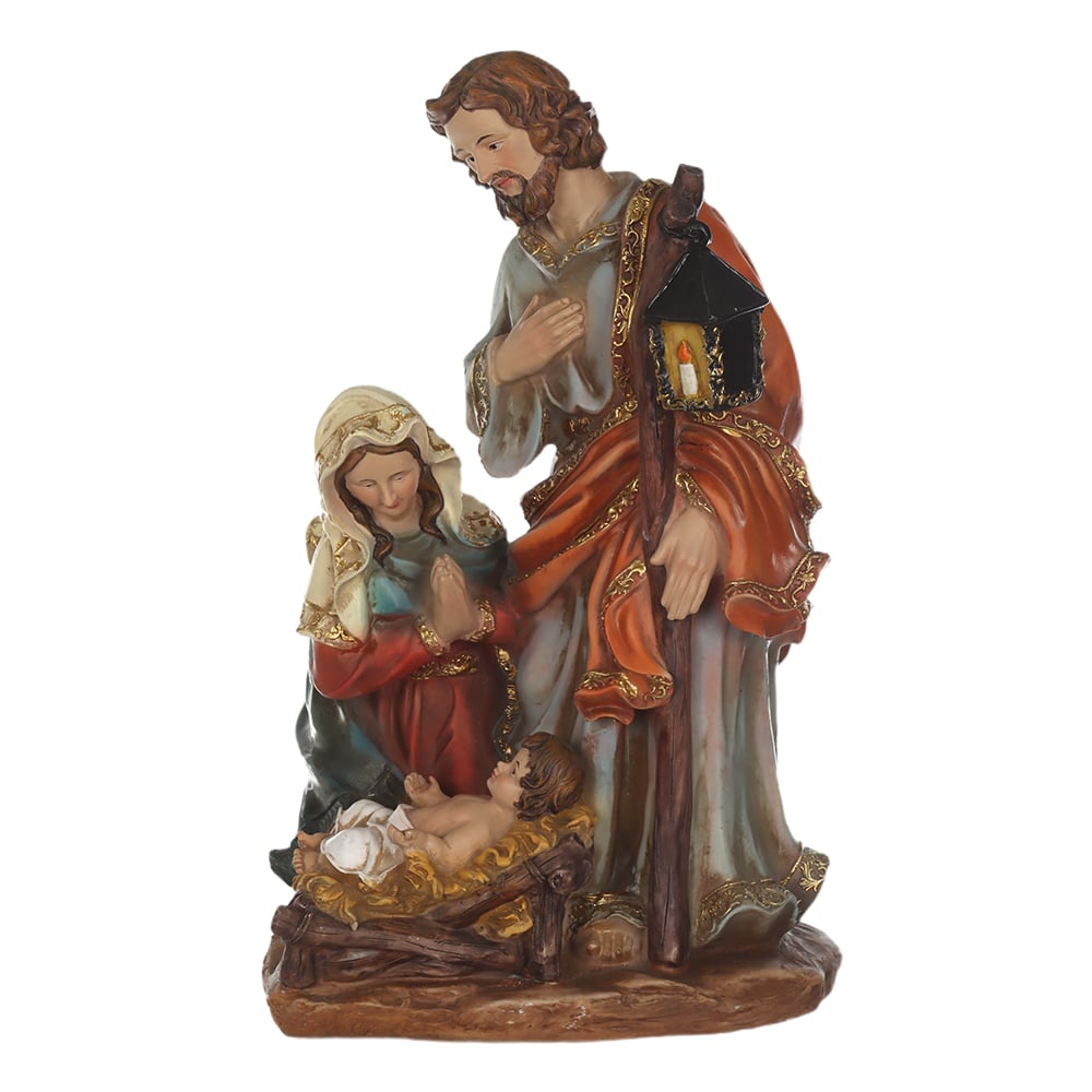 RESINA NATAL SAGRADA FAMILIA (COLORIDO) 36X24cm