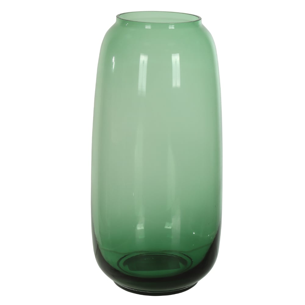 VASO DECORATIVO VIDRO (VERDE) 24cm 11,5d