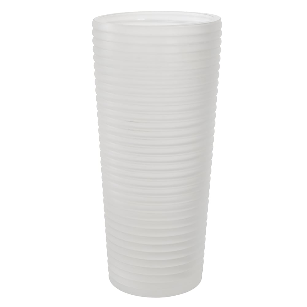 VASO DECORATIVO VIDRO (TRANSPARENTE FOSCO) 30,5cm 14d