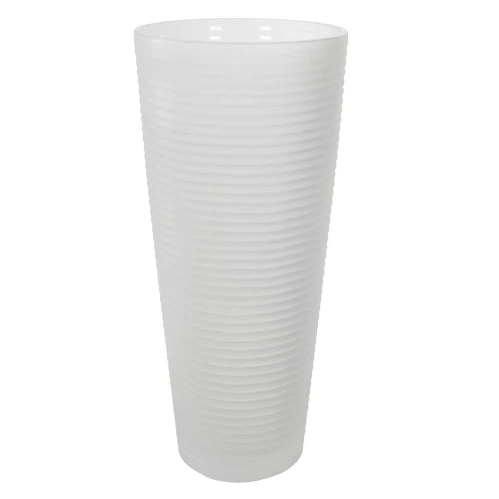 VASO DECORATIVO VIDRO (TRANSPARENTE FOSCO) 41cm 19d