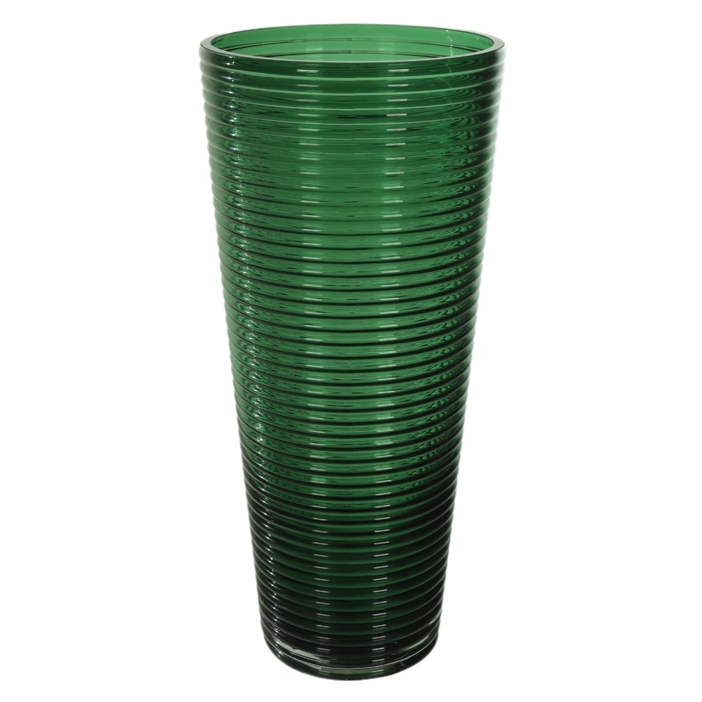 VASO DECORATIVO VIDRO (VERDE) 41cm 19d