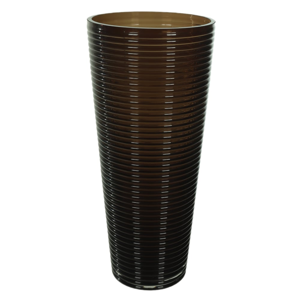 VASO DECORATIVO VIDRO (MARROM) 41cm 19d