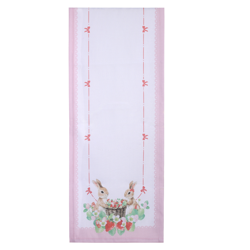 TRILHO DE MESA MORANGO (ROSA) 2,3mX44cm