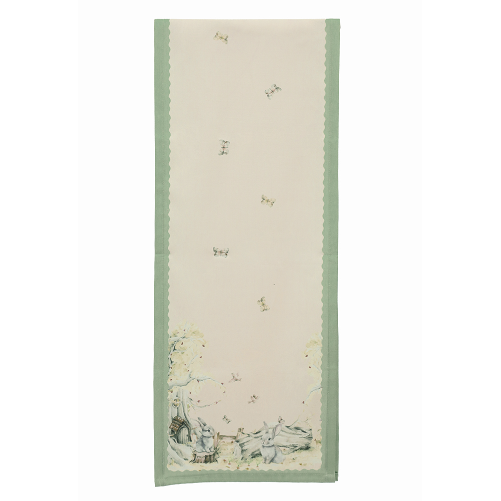 TRILHO DE MESA RUSTICO (ROSA) 2,3mX44cm