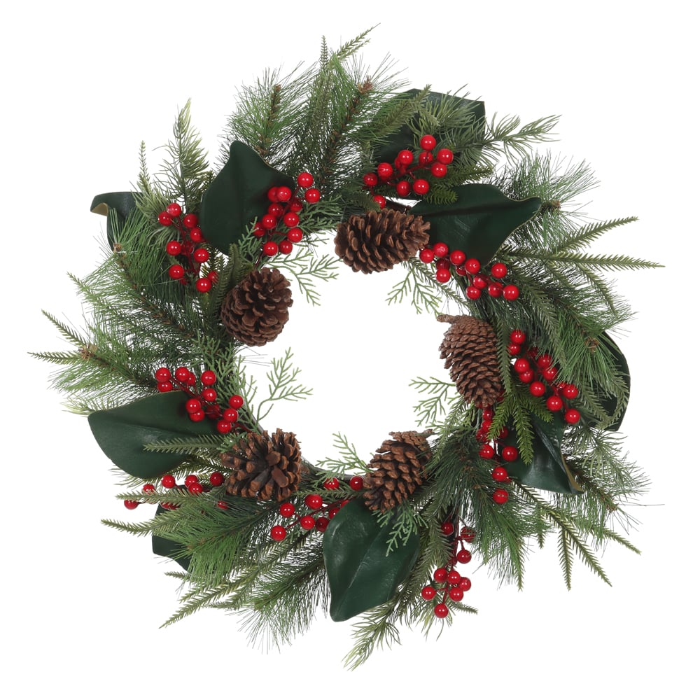 H.GUIRLANDA NATAL C/BERRY (VERDE) 60cm 60d