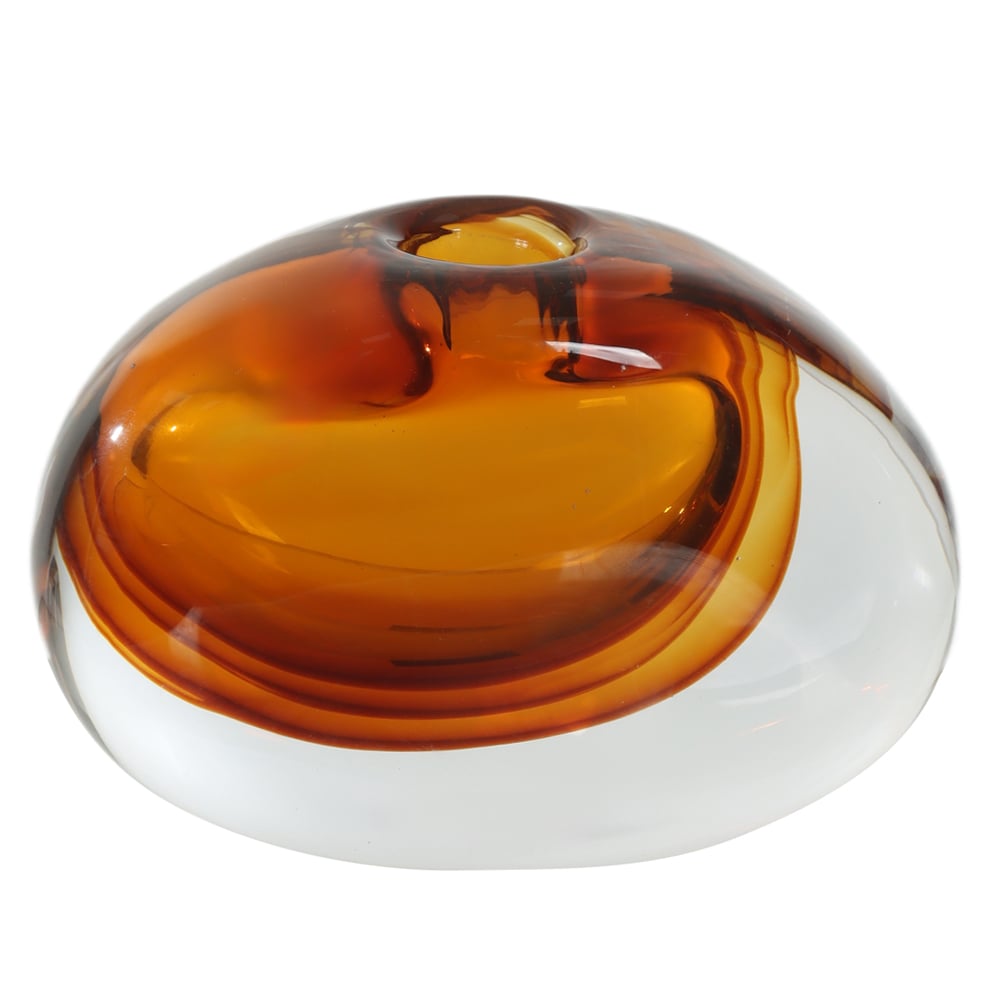 VASO DECORATIVO VIDRO (AMBAR) 12X19X9,5cm