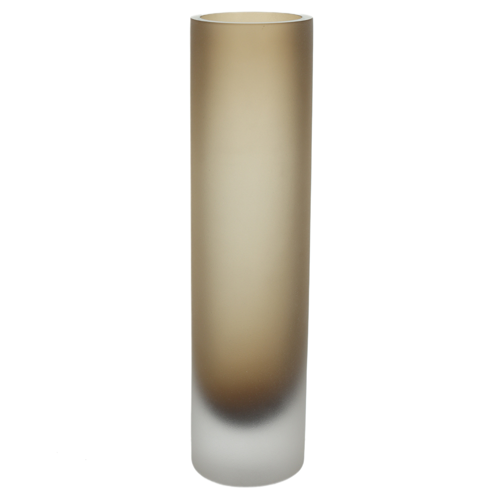 VASO DECORATIVO VIDRO (MARROM FOSCO) 32cm 8d