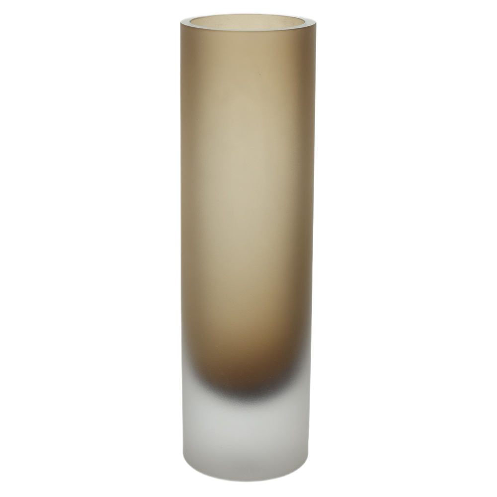 VASO DECORATIVO VIDRO (MARROM FOSCO) 28cm 8d