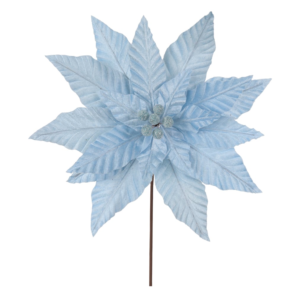 H.BICO DE PAPAGAIO NATAL AVELUDADO (AZUL CLARO) 30cm 35d 18P