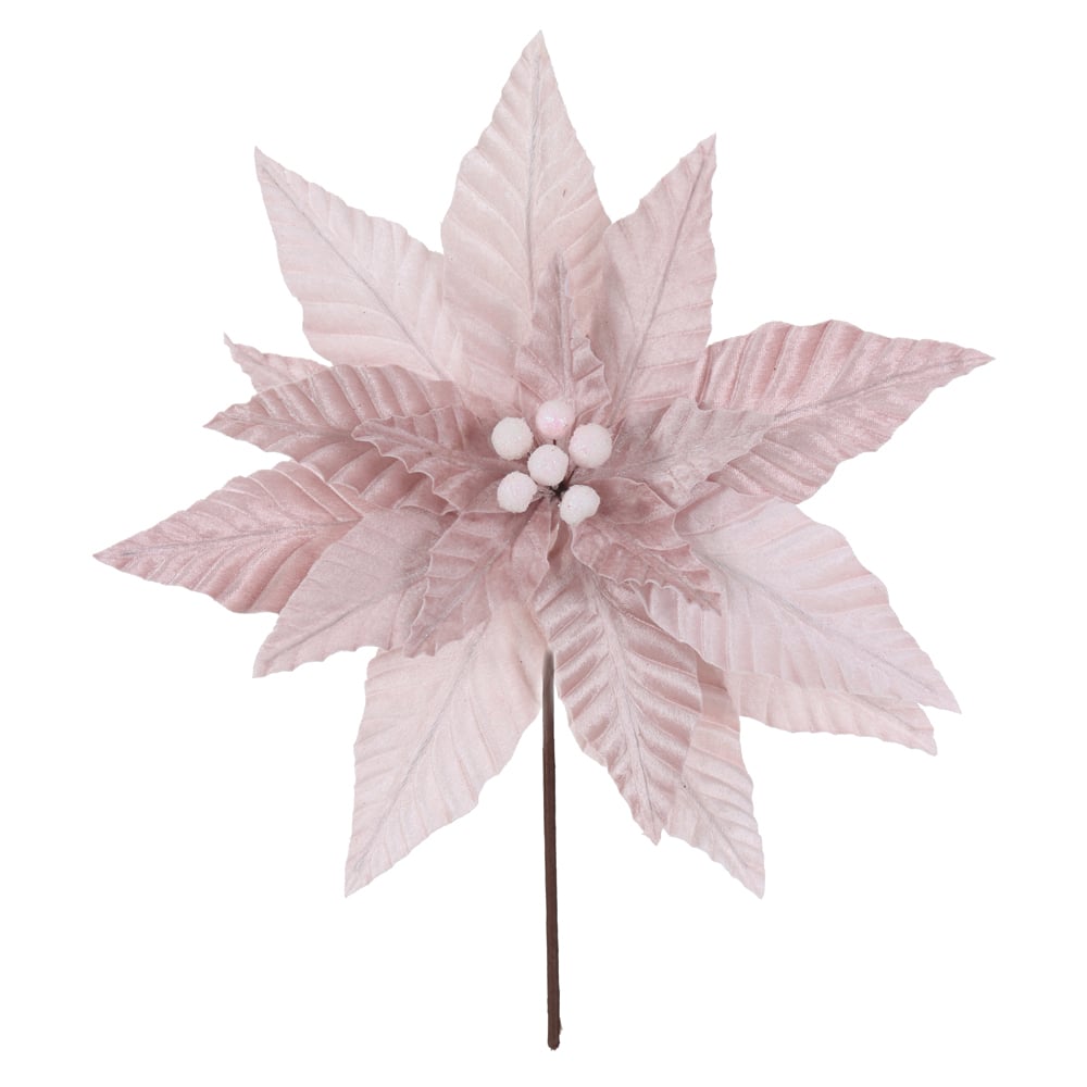 H.BICO DE PAPAGAIO NATAL AVELUDADO (ROSA CLARO) 30cm 35d 18P