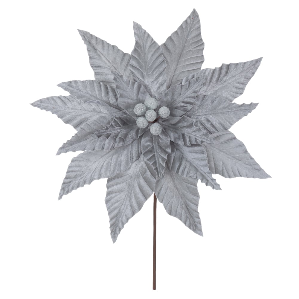 H.BICO DE PAPAGAIO NATAL AVELUDADO (PRATA) 30cm 35d 18P