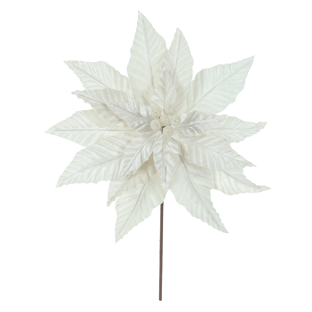 H.BICO DE PAPAGAIO NATAL AVELUDADO (BRANCO) 30cm 35d 18P