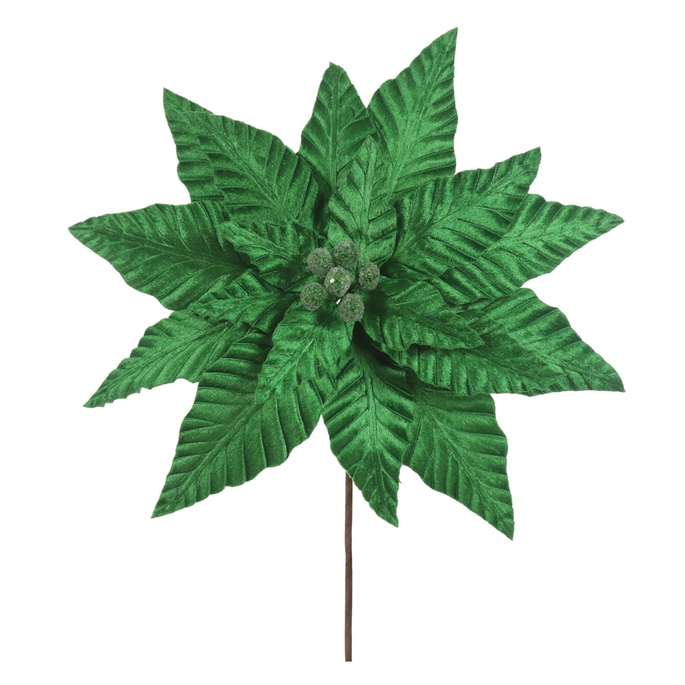 H.BICO DE PAPAGAIO NATAL AVELUDADO (VERDE) 30cm 35d 18P