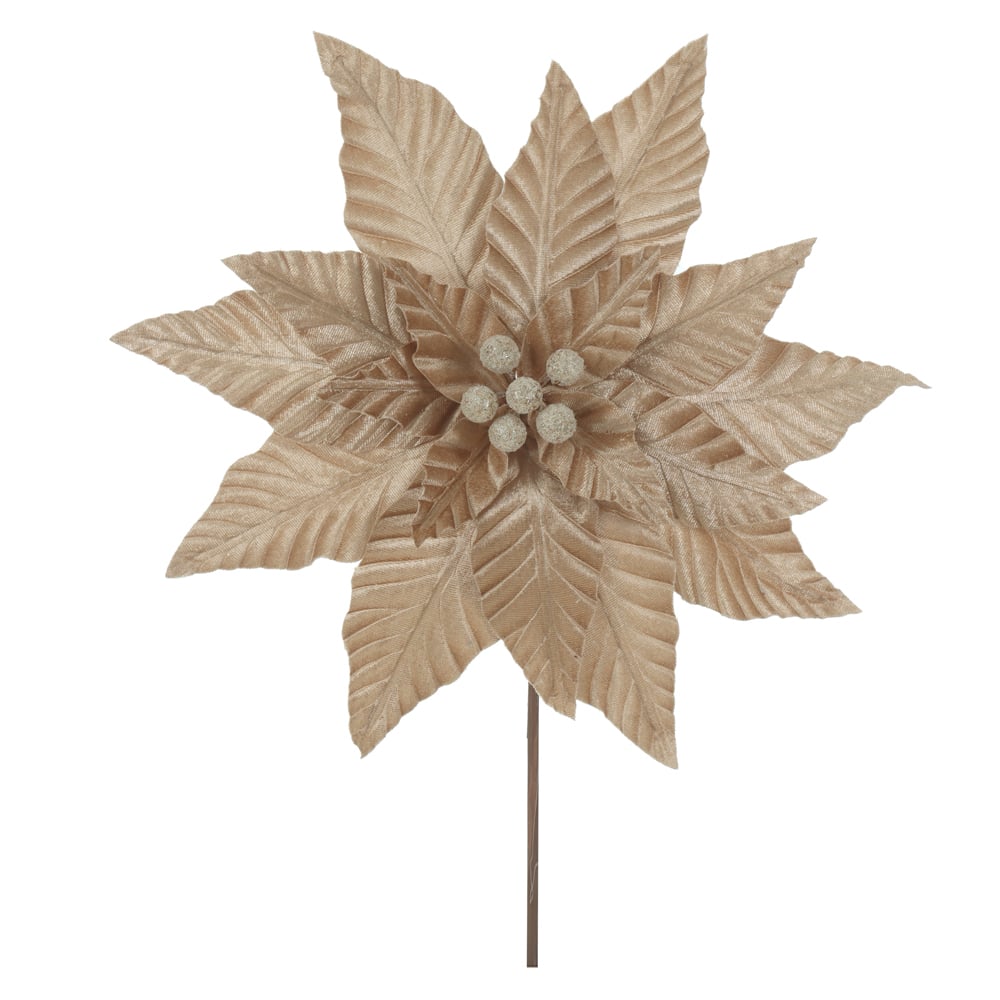 H.BICO DE PAPAGAIO NATAL AVELUDADO (BEGE) 30cm 35d 18P