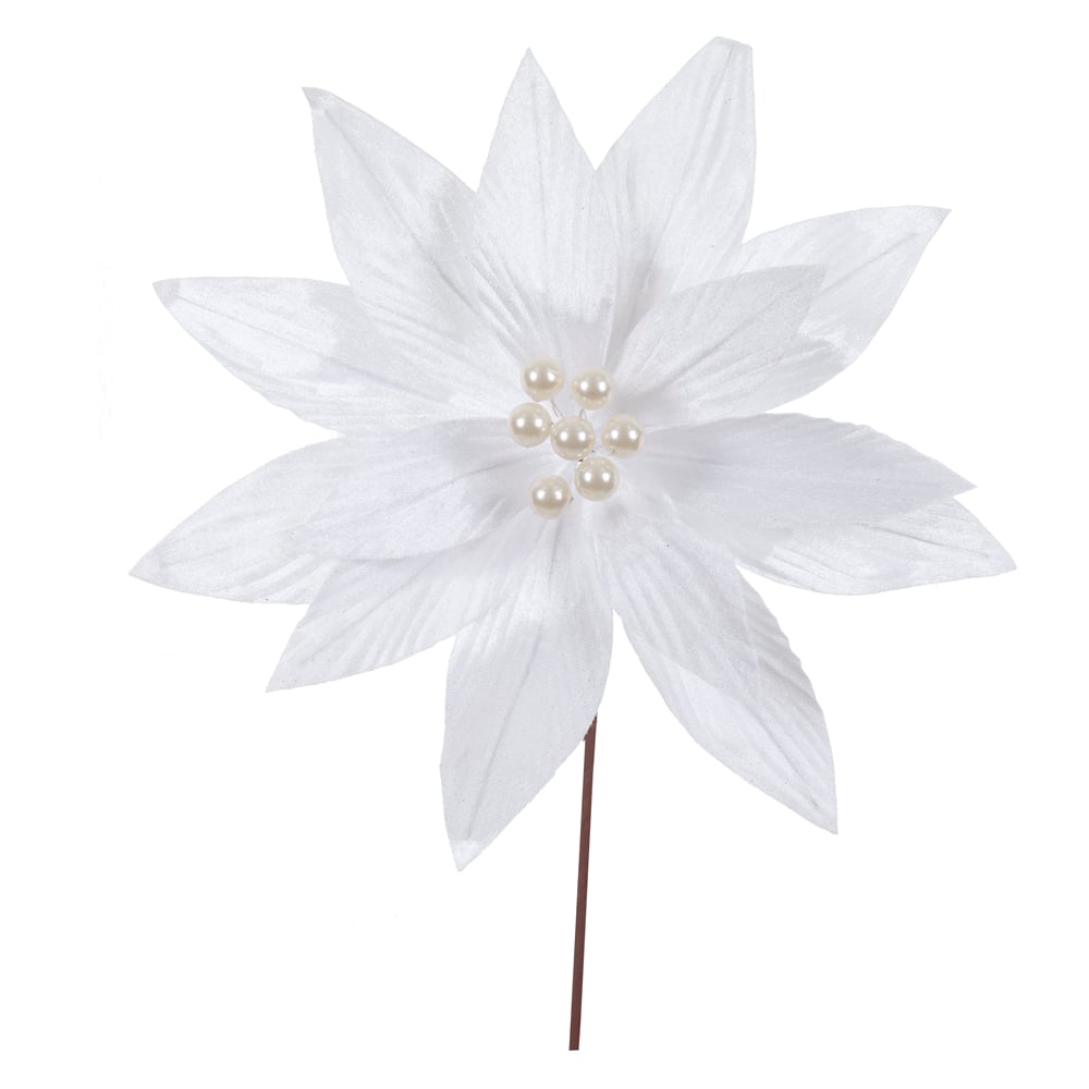 H.BICO DE PAPAGAIO NATAL AVELUDADO (BRANCO) 25cm 30d 14P