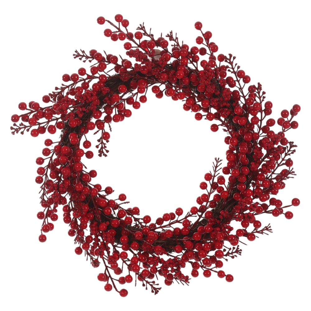 H.GUIRLANDA BERRY NATAL (VERMELHO) 50cm 50d