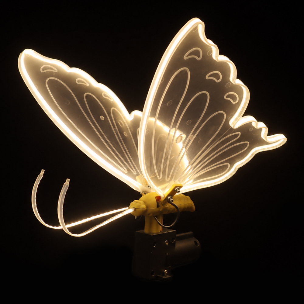 LUZ DECOR USO EXTERNO BORBOLETA BIVOLT C/MOVIMENTO (BRANCO QUENTE) 60D