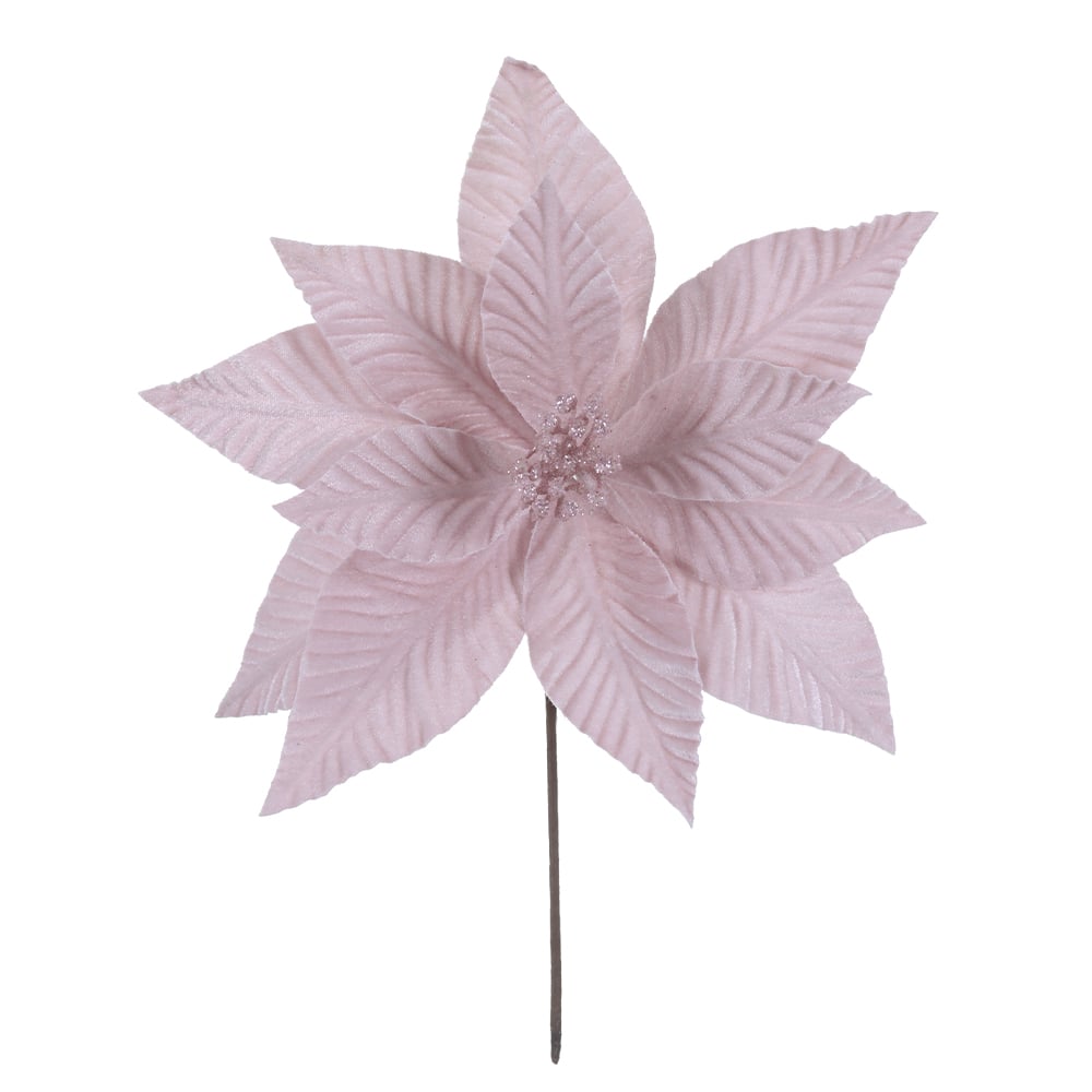 H.BICO DE PAPAGAIO NATAL AVELUDADO (ROSA CLARO GLITTER ROSA CLARO) 25cm 30d 12P