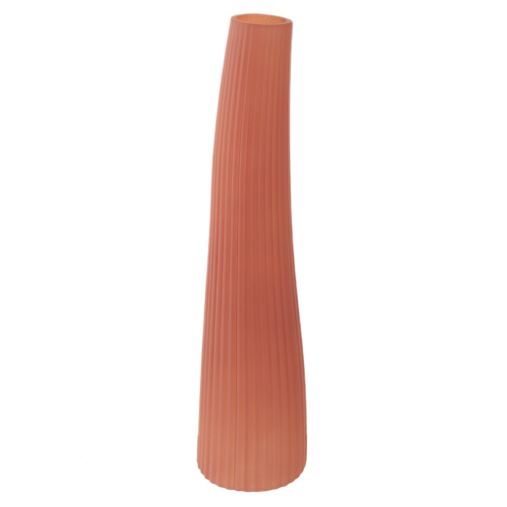 VASO DECORATIVO VIDRO (TERRACOTA) 35,5cm 8,5d